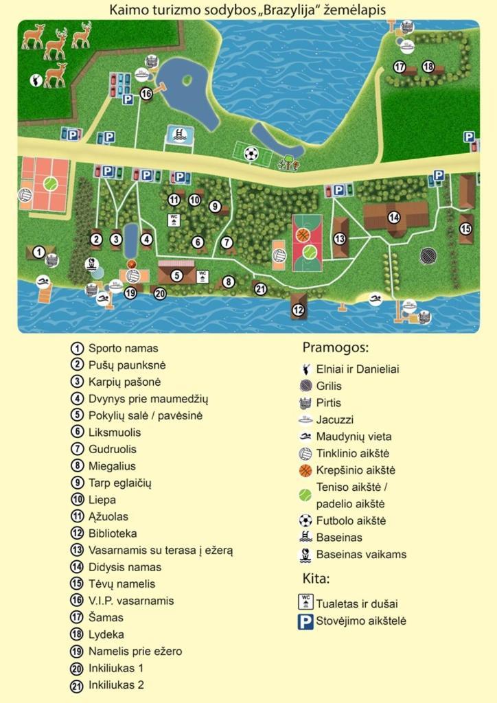 Brazylija Vip Vasarnamis Villa Kryliai Exteriör bild